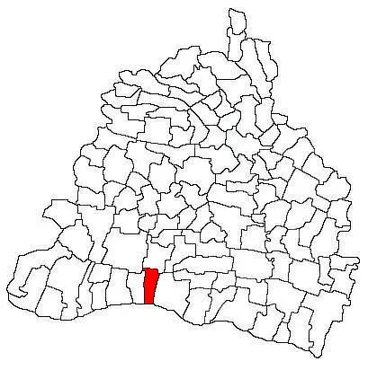 La carte Catane