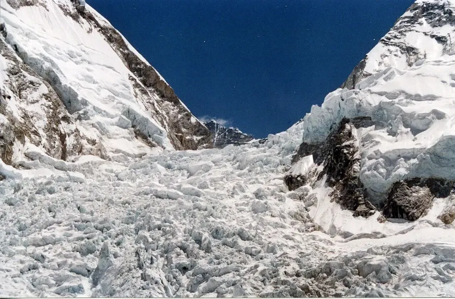 La carte Avalanche de l'Everest de 2014