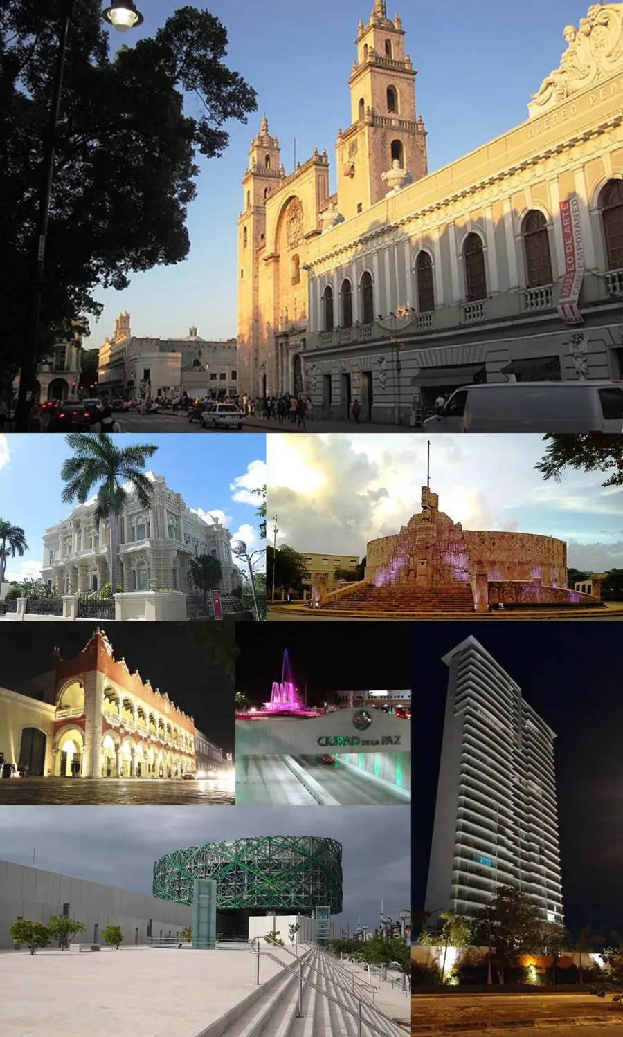 La carte Mérida