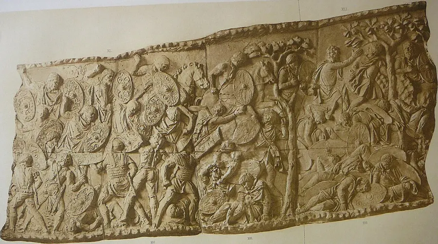 La carte Années 100