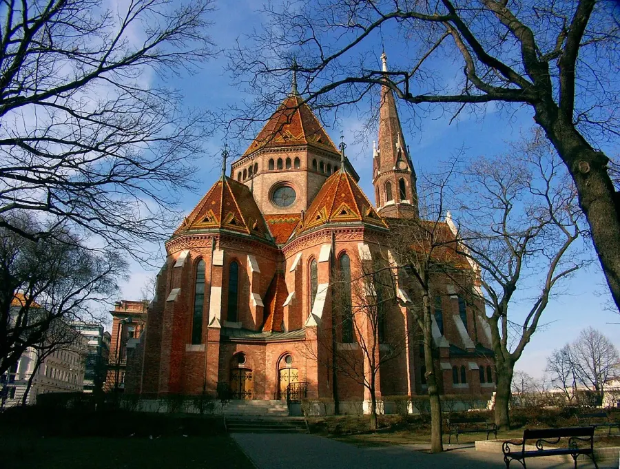 La carte Temple calviniste de Szilágyi Dezső tér