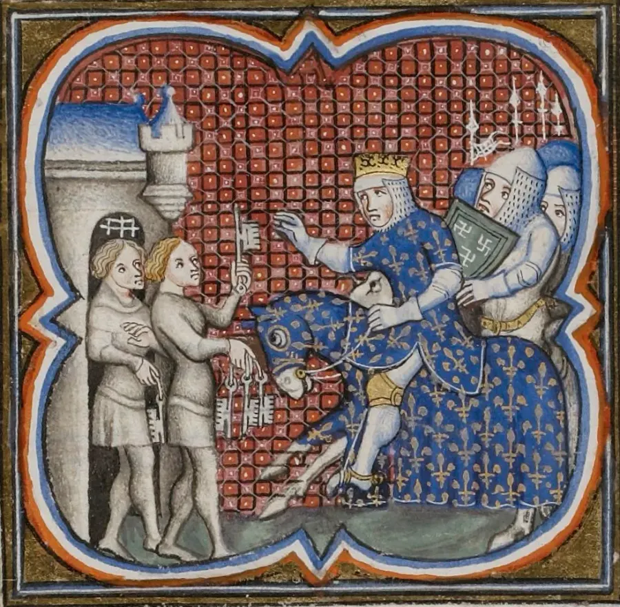 La carte Louis VIII le Lion