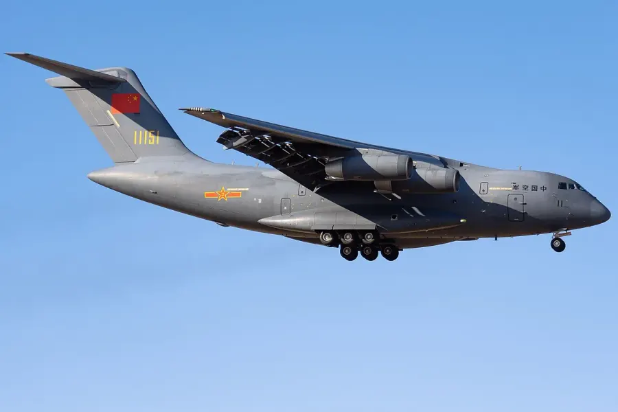 La carte Xian Y-20