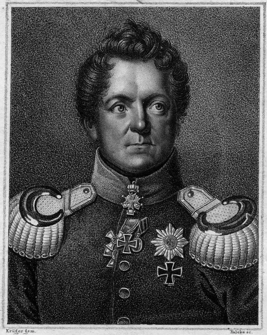 La carte August Neidhardt von Gneisenau