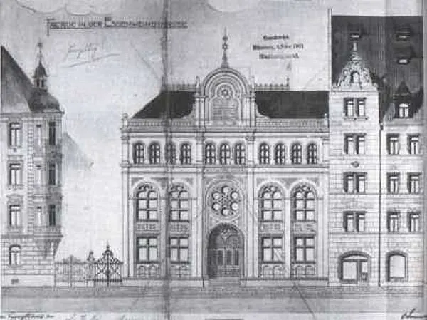 La carte Synagogue orthodoxe de Nuremberg