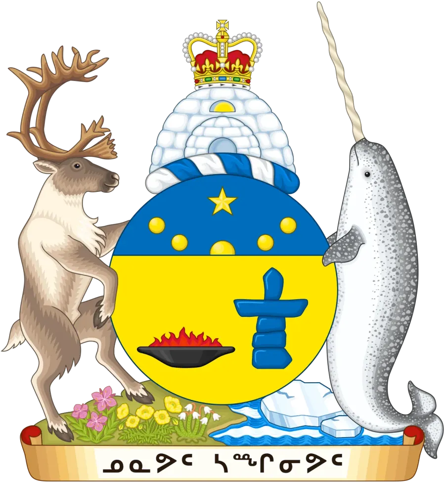 La carte Armoiries du Nunavut