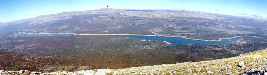 La carte Lac de Peruća