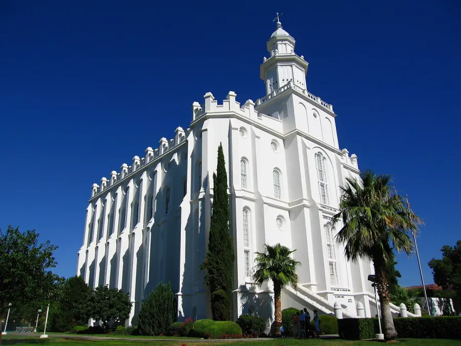 La carte Temple mormon de Saint George