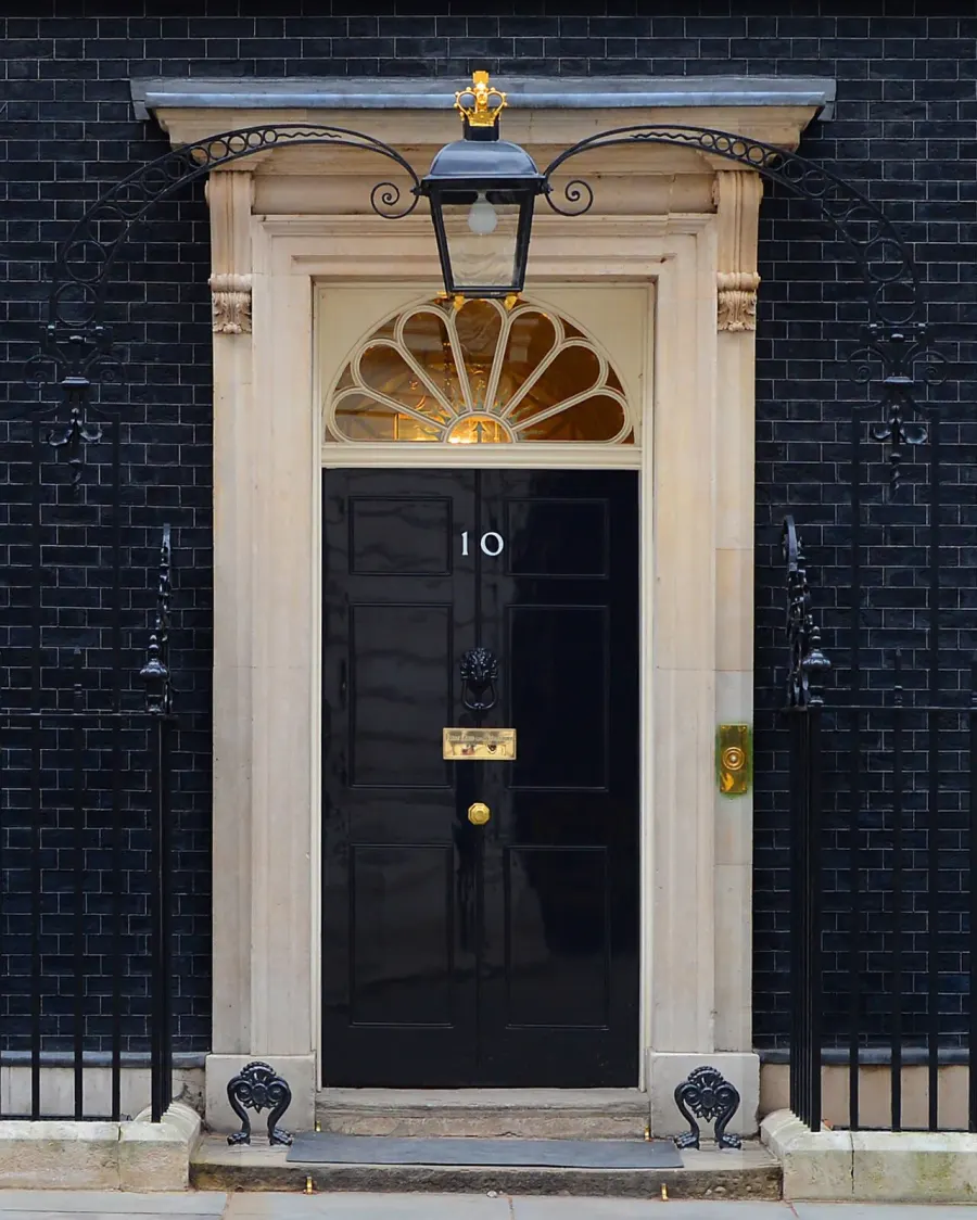 La carte 10 Downing Street