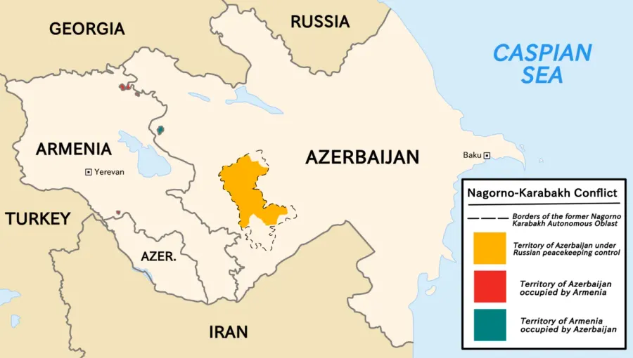 La carte Conflit du Haut-Karabagh