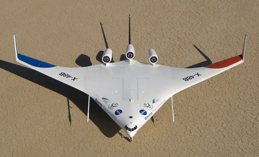 The Boeing X-48 card