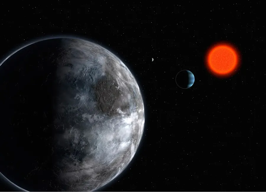 La carte Gliese 581 c