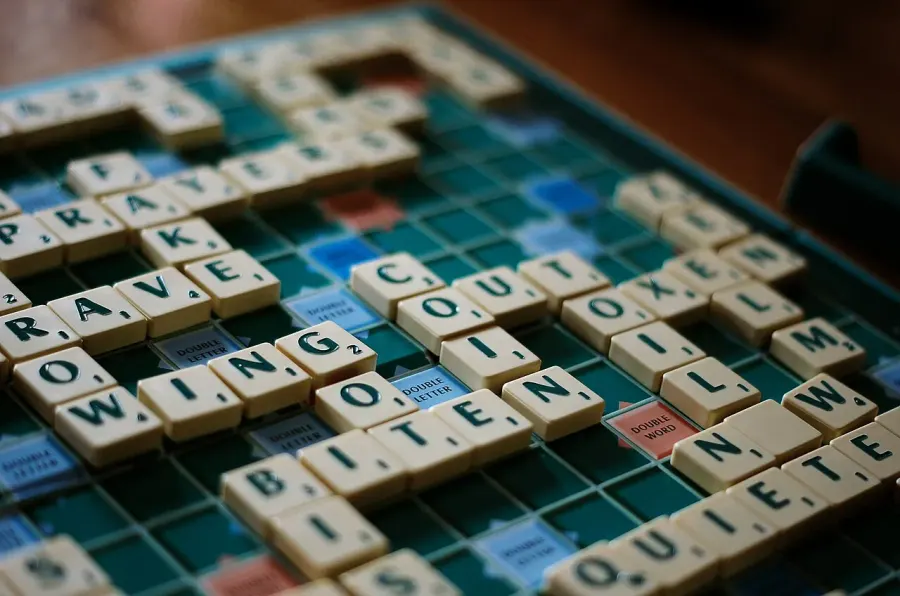 La carte Scrabble