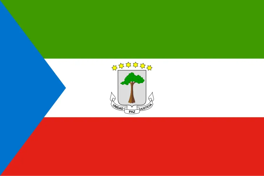 La carte Drapeau de la Guinée équatoriale