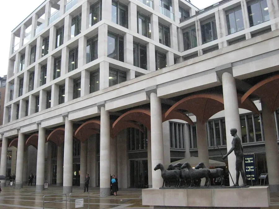 La carte Bourse de Londres