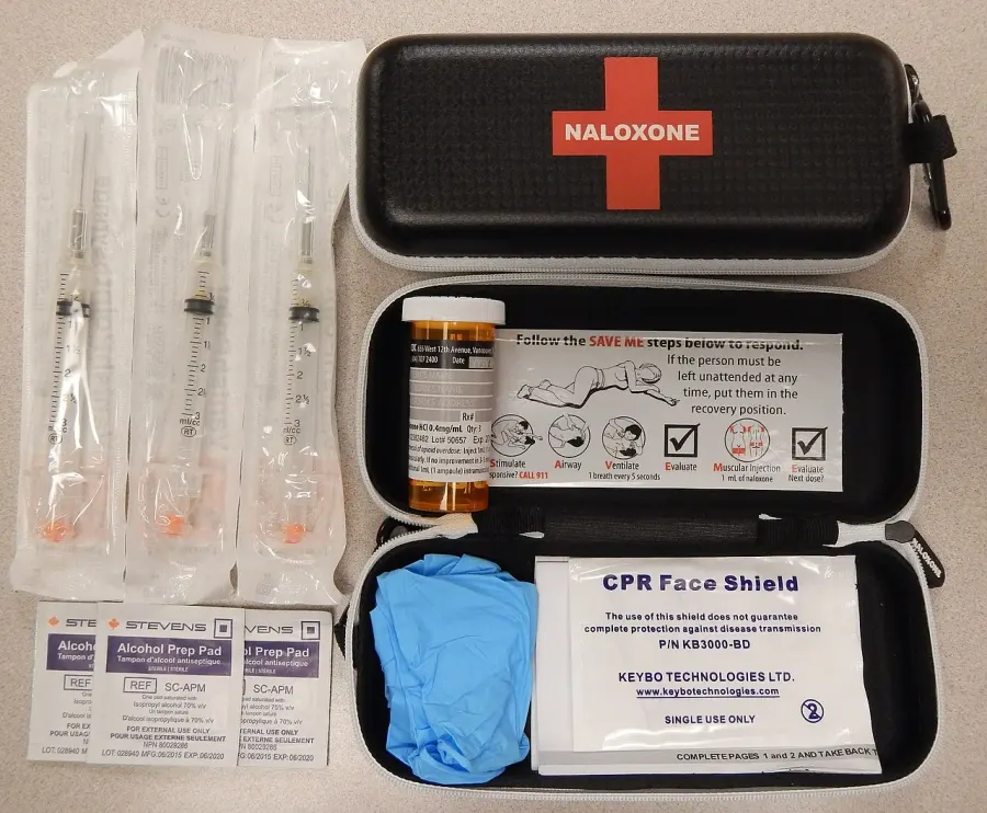 La carte Surdose d'opioïdes