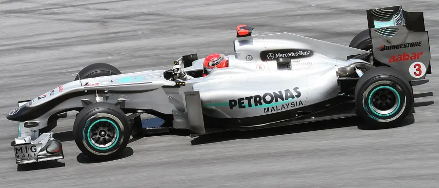The Mercedes MGP W01 card