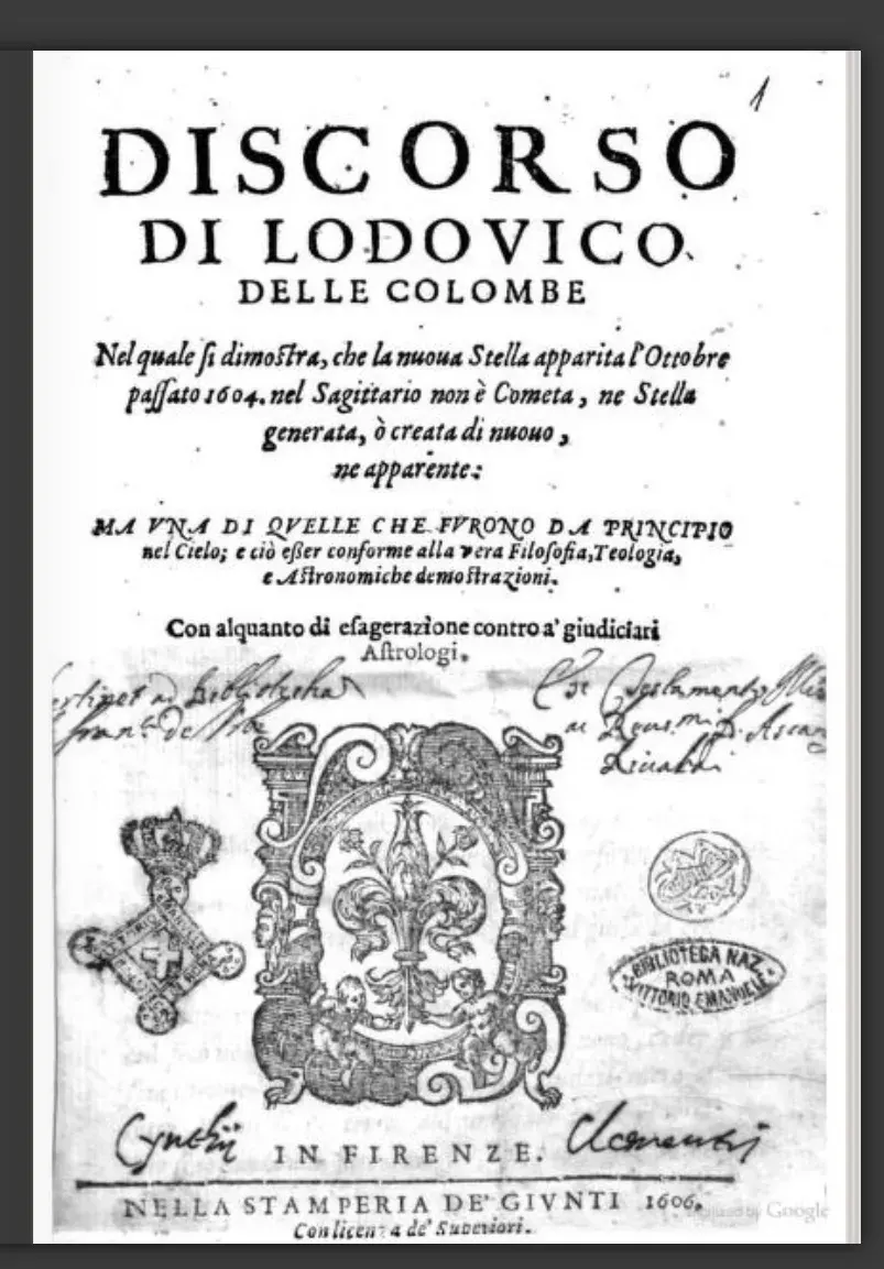 La carte Lodovico delle Colombe