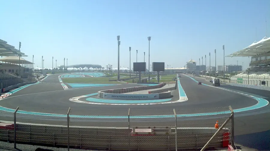 La carte Circuit Yas Marina