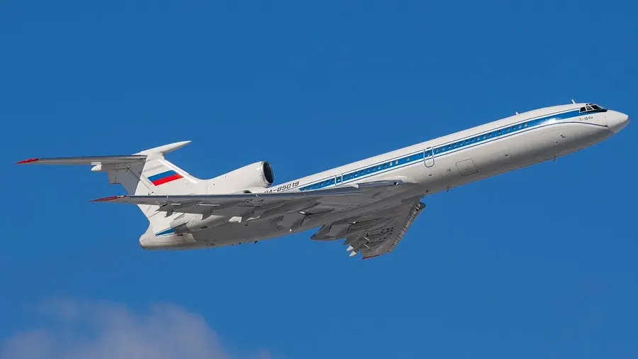 The Tupolev Tu-154 card