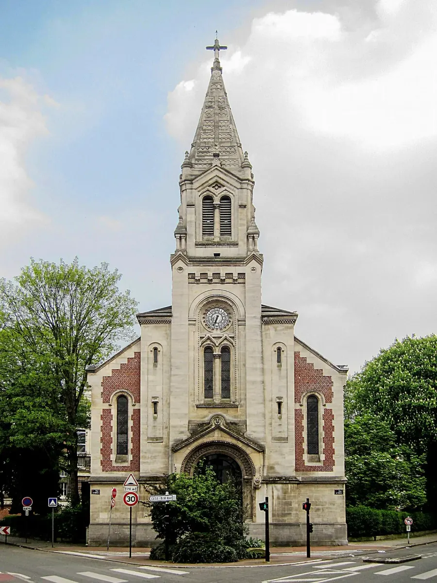La carte Temple protestant de Lille