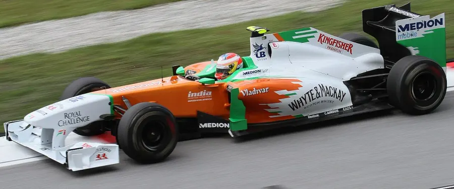 La carte Force India VJM04