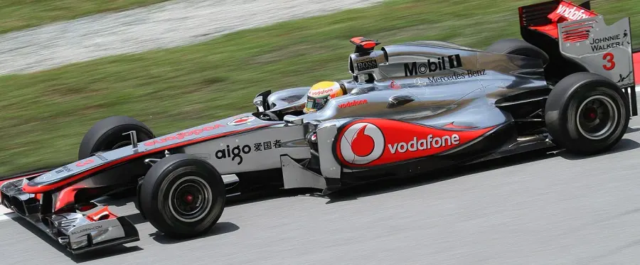 The McLaren MP4-26 card
