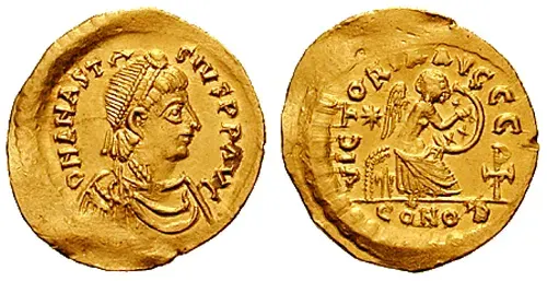 The Anastasius I Dicorus card
