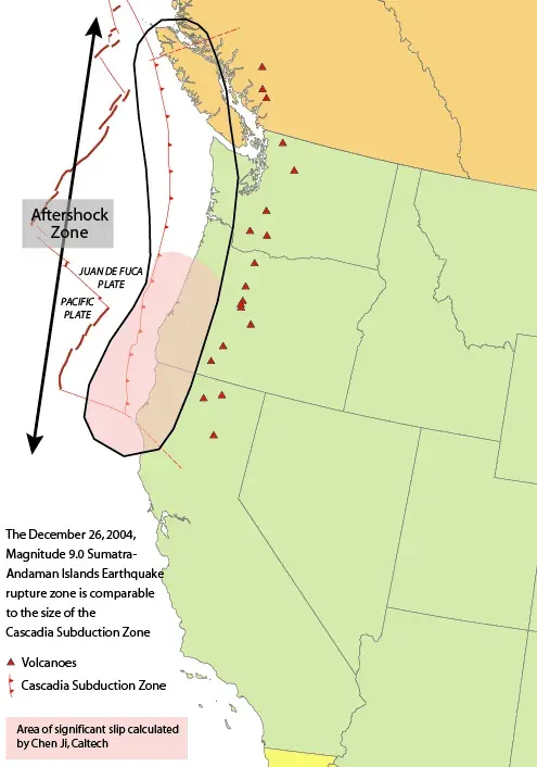 The 1700 Cascadia earthquake card
