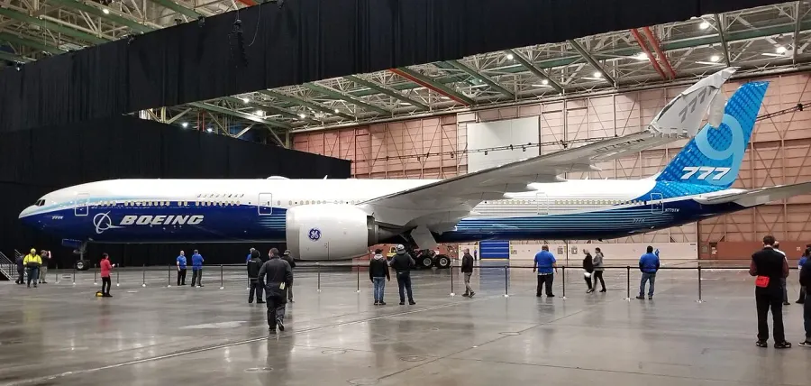La carte Boeing 777X
