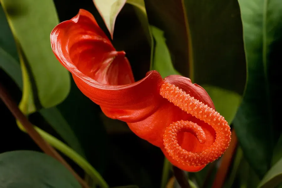 La carte Anthurium scherzerianum