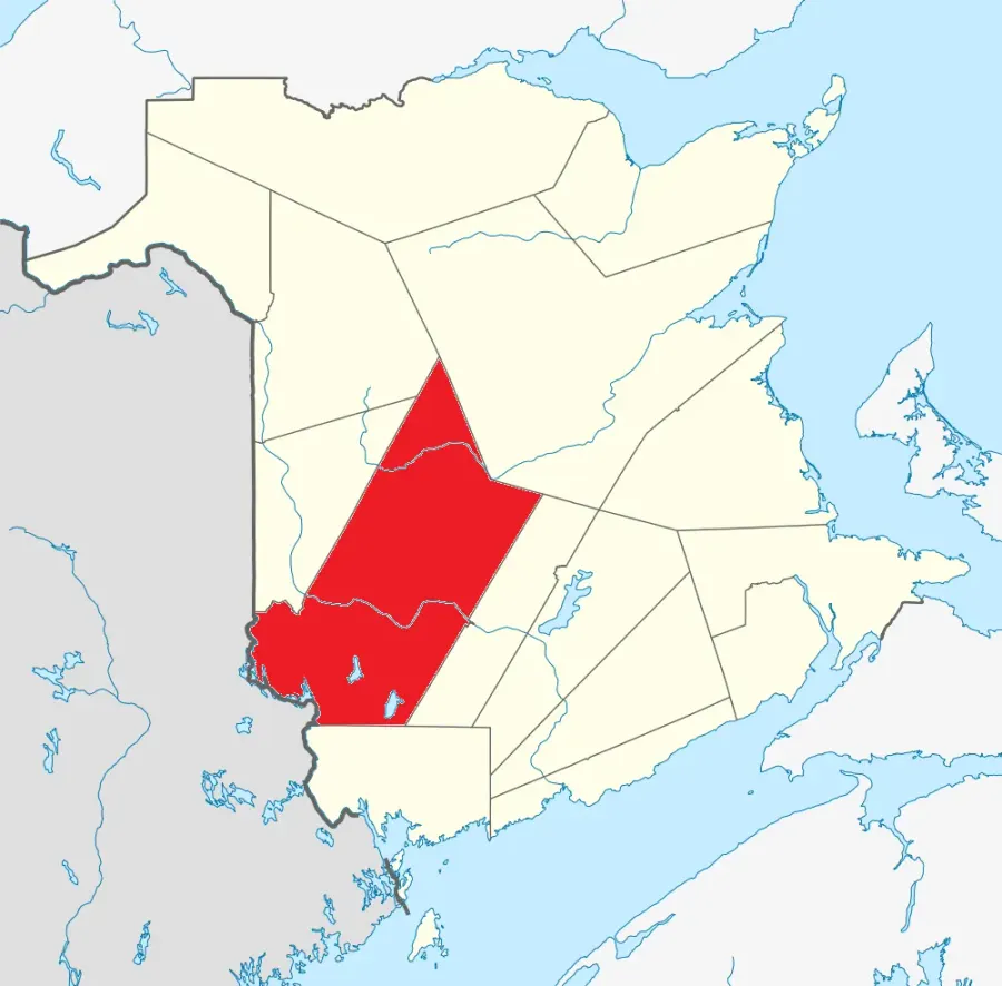 La carte Comté d'York