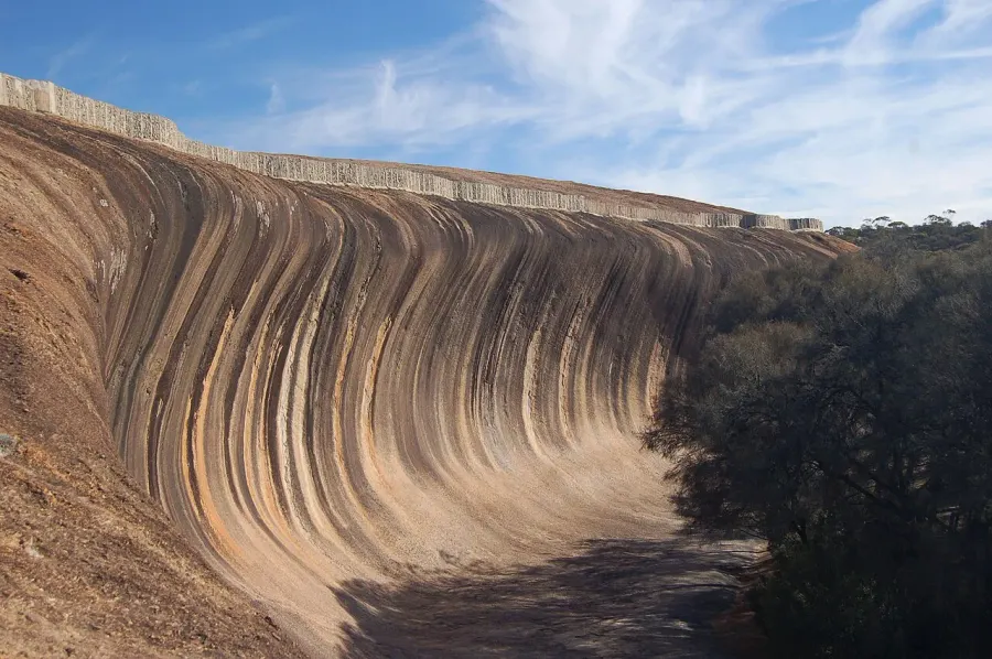 La carte Wave Rock
