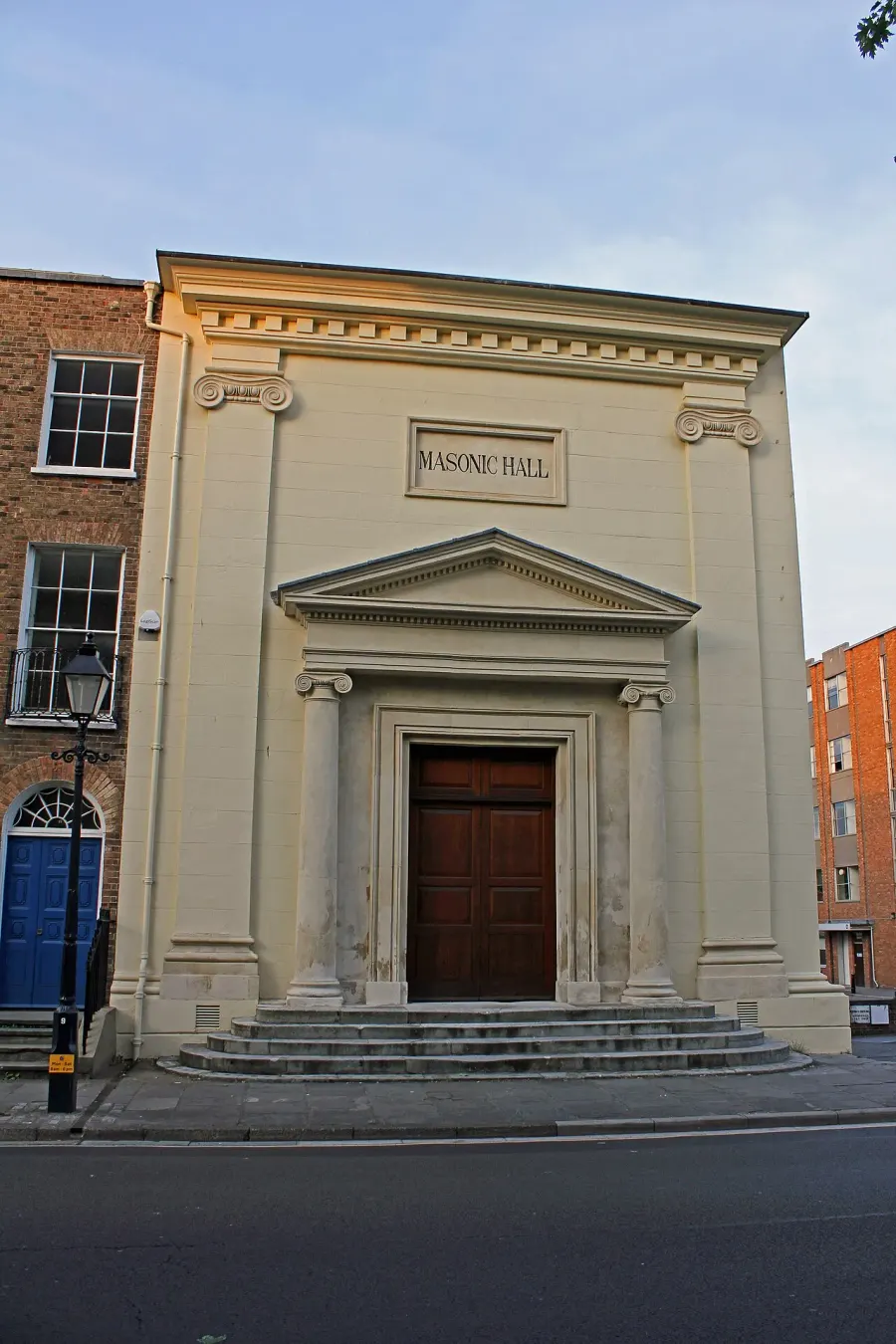 La carte Temple maçonnique de Taunton