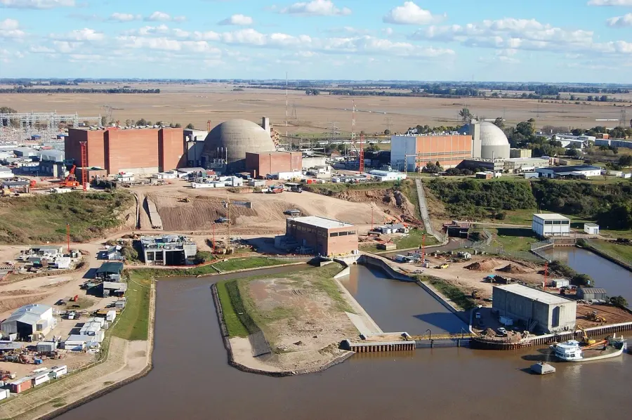La carte Centrale nucléaire d'Atucha