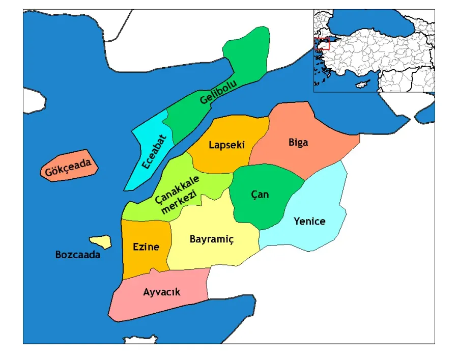 La carte Yenice