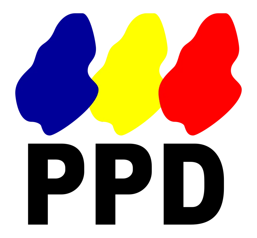 La carte Parti pour la démocratie
