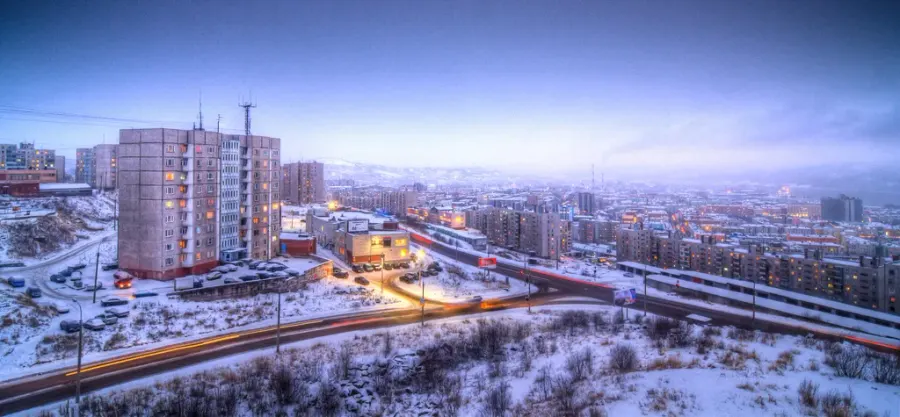La carte Mourmansk