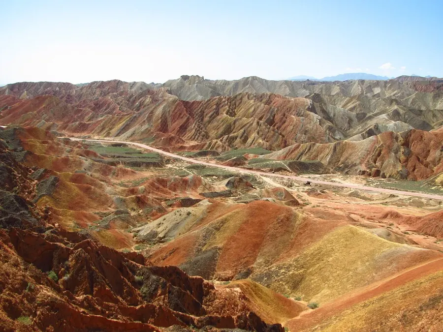 La carte Parc géologique national de Zhangye Danxia