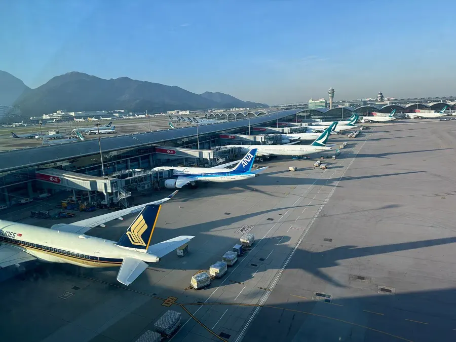 La carte Aéroport international de Hong Kong
