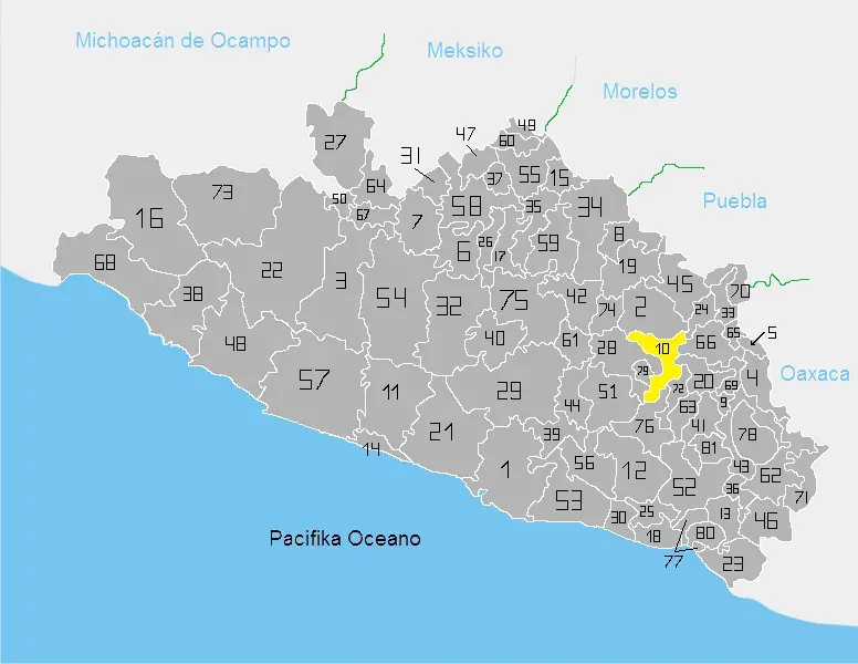 La carte Atlixtac