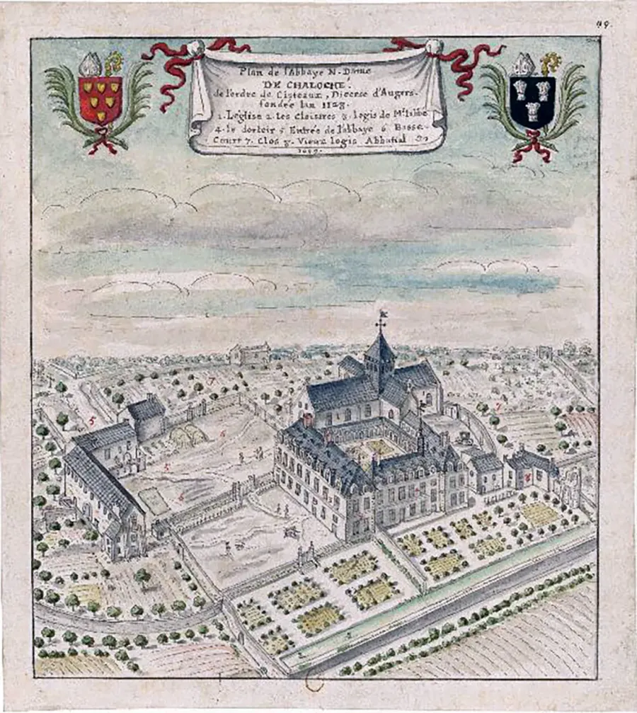 La carte Abbaye de Chaloché