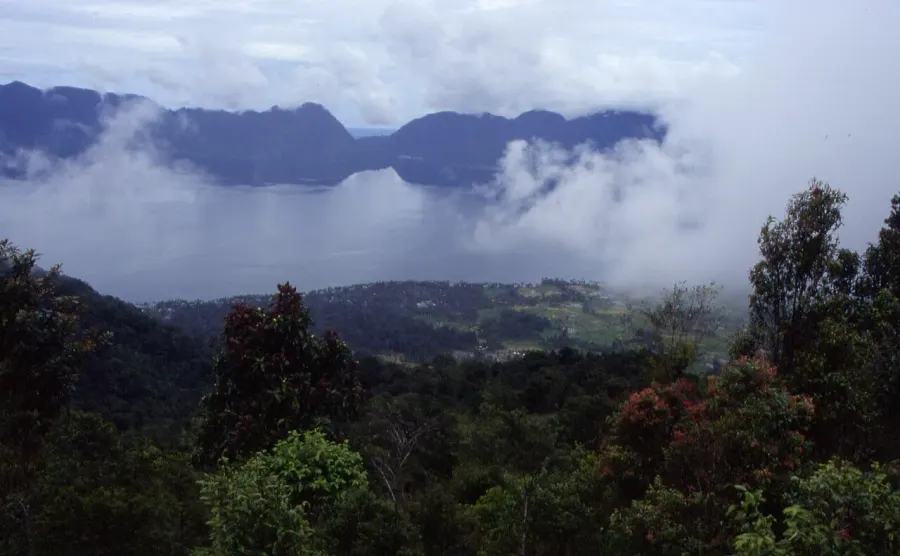 La carte Lac Maninjau