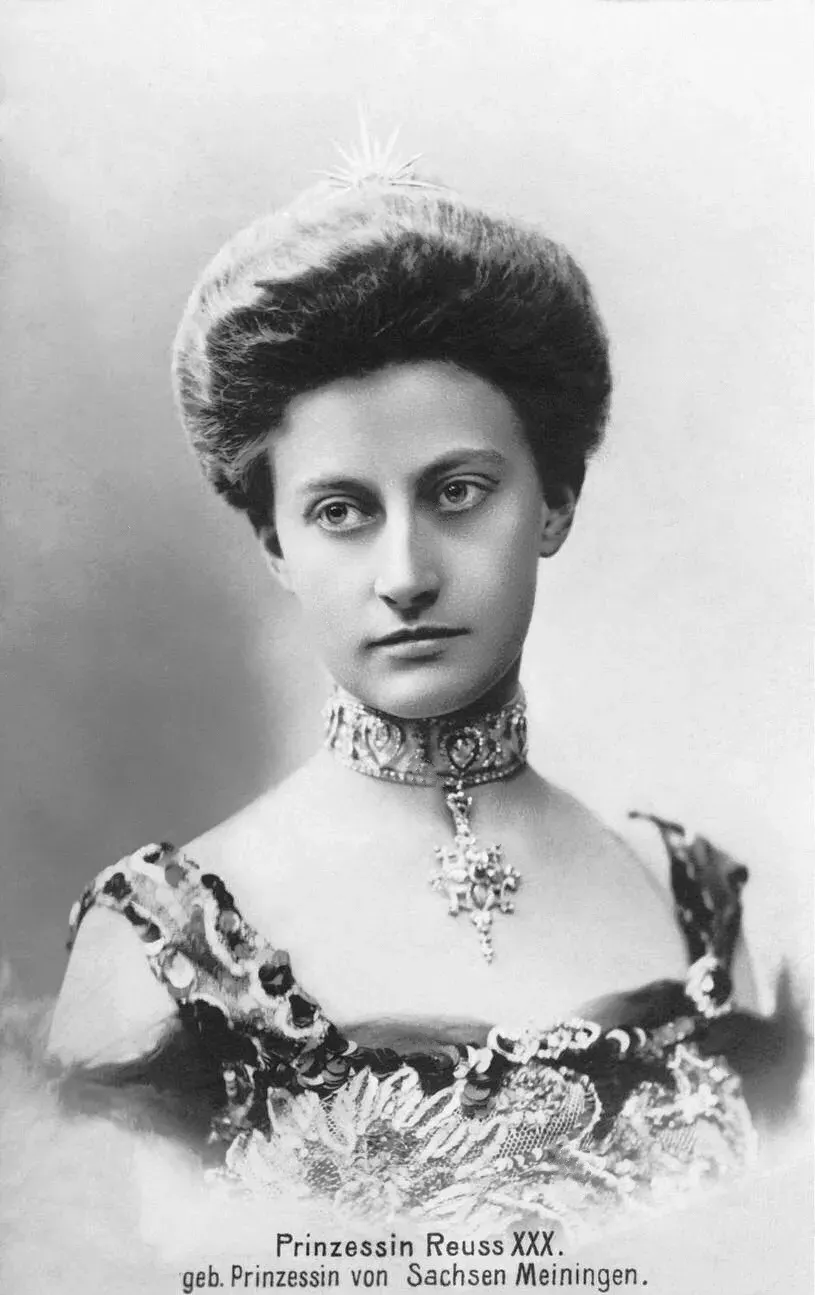 The Princess Feodora of Saxe-Meiningen card