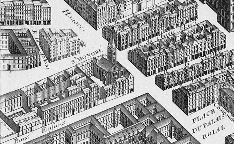 La carte Collégiale Saint-Honoré