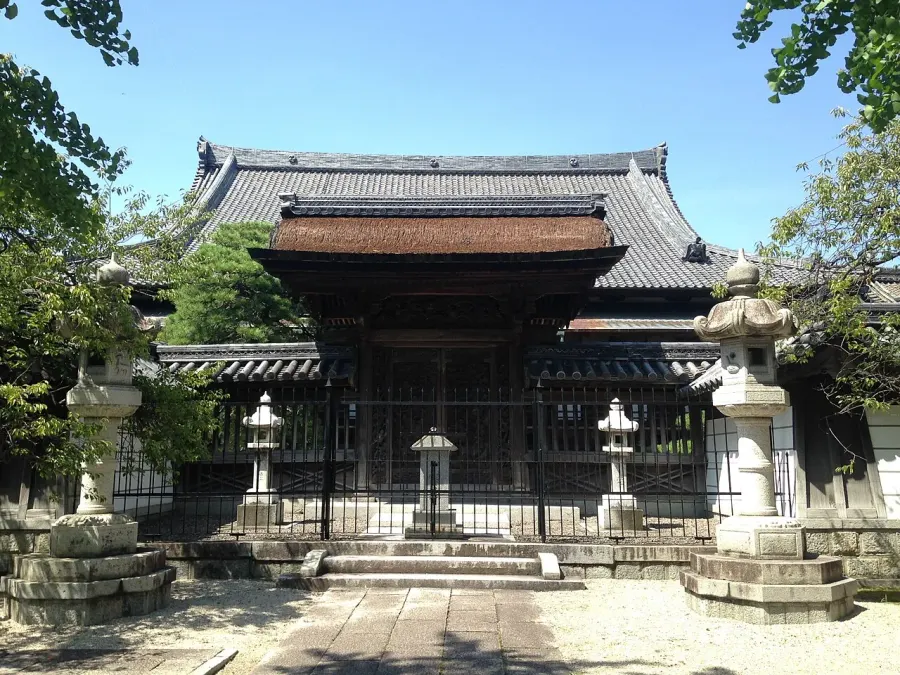 La carte Bairin-ji