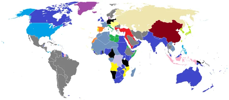 The Colonial empire card