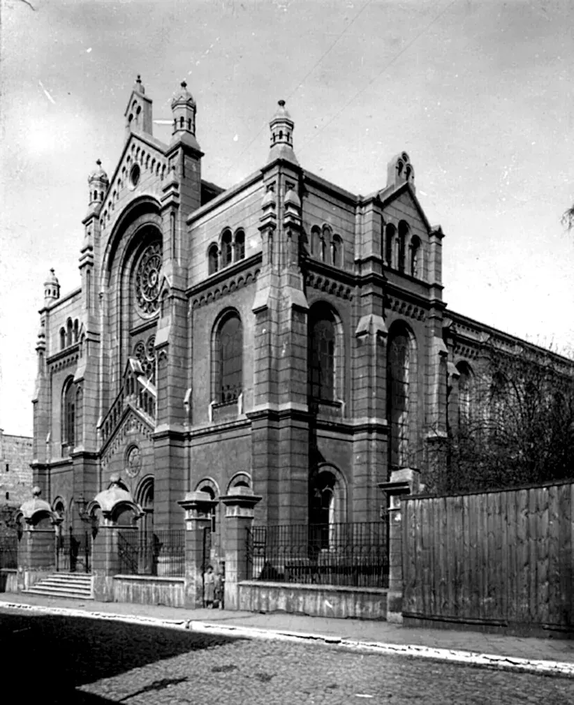 La carte Synagogue « Ezras Izrael » de Lodz
