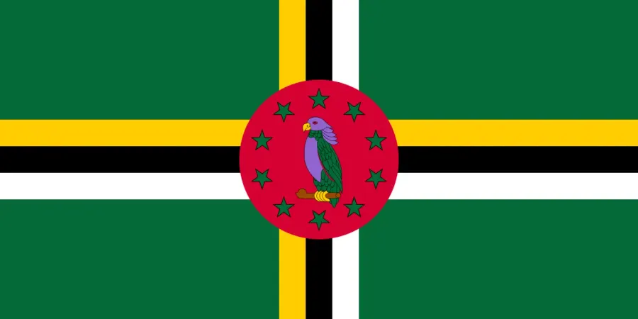 The Flag of Dominica card