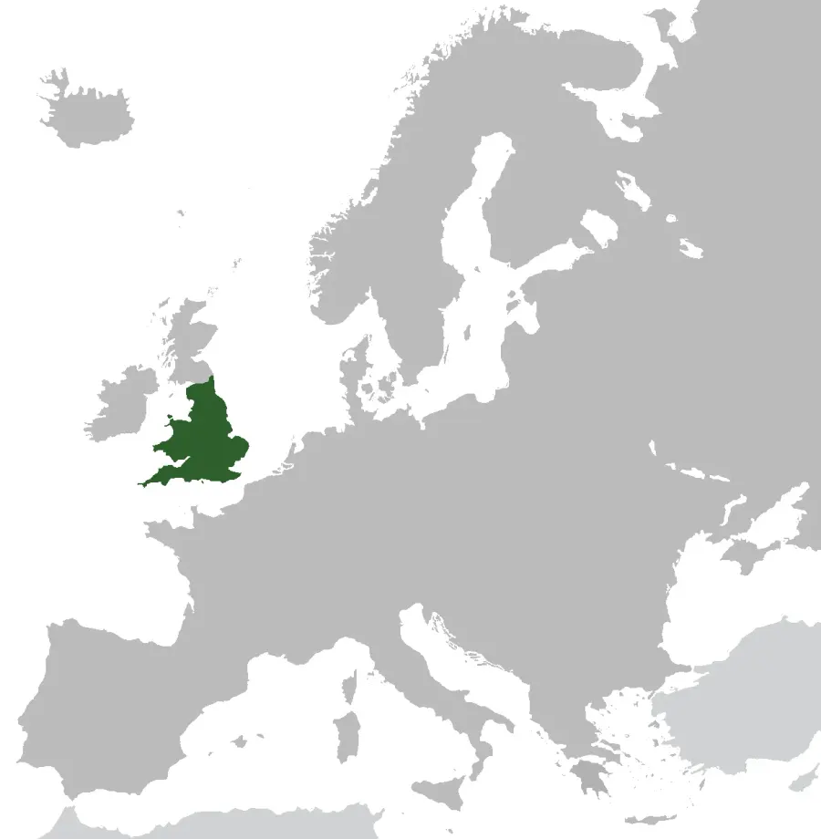 La carte Royaume d'Angleterre